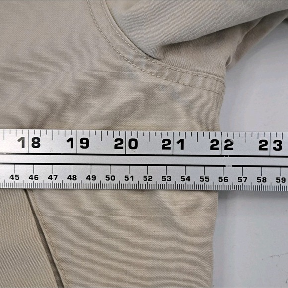 LL Bean Barn Coat Womens M Quilted Lining Field Jacket Chore Corduroy Collar - Picture 10 of 12